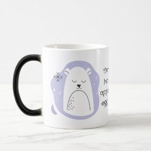 Caneca Mágica Crie seu próprio Urso Polar Retro no Natal Puro