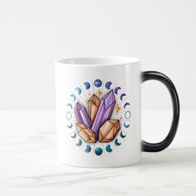 Caneca Mágica Crie seus próprios cristais e fases da lua (Direita)