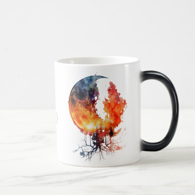 Caneca Mágica Crie sua própria árvore de lua queimada (Direita)