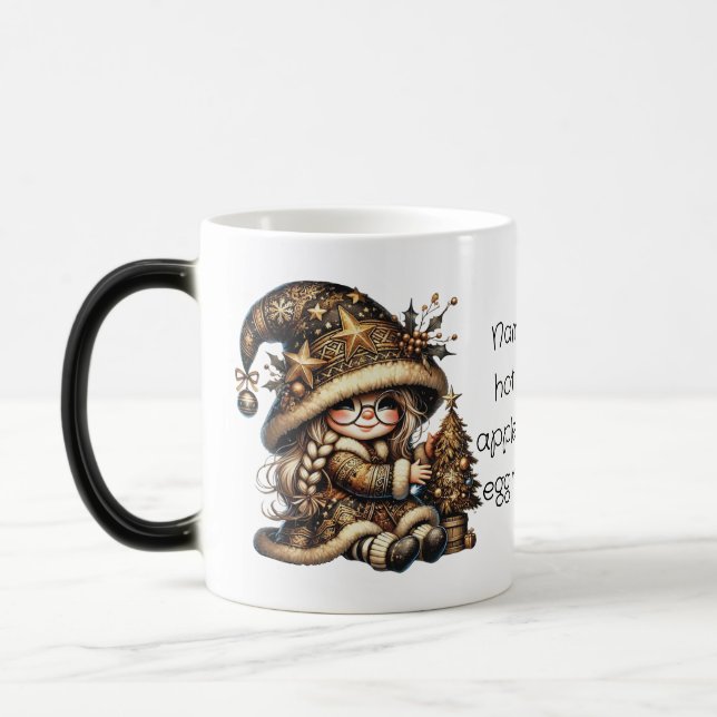 Caneca Mágica Crie Sua Própria Árvore de Natal com Gnomos Mágico (Esquerda)