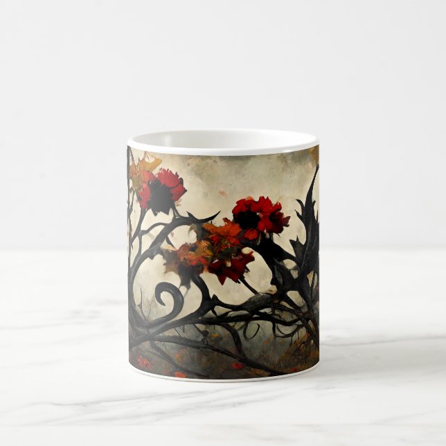 Caneca Mágica Crie sua própria árvore de outono assustadora (Centro)