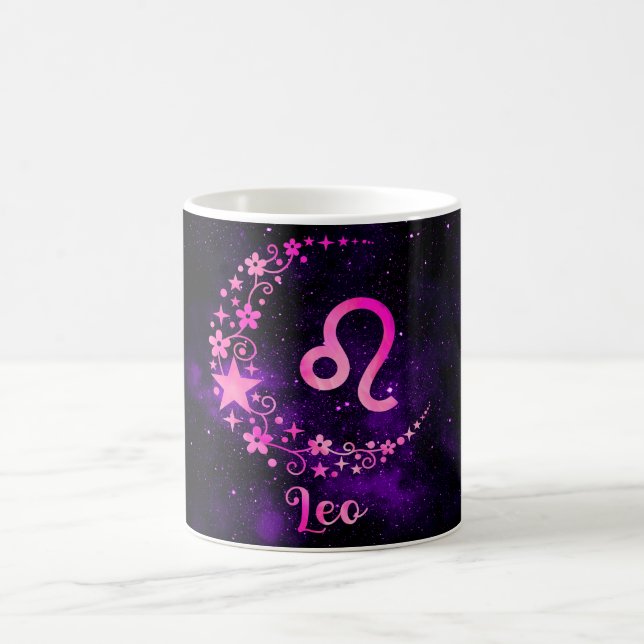 Caneca Mágica Crie sua própria astrologia, Zodiac Leo (Centro)