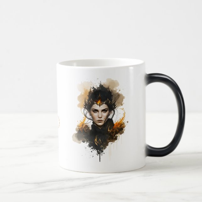 Caneca Mágica Crie sua própria bruxa de fogo (Direita)