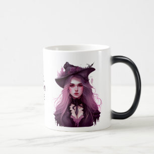 Caneca Mágica Crie Sua Própria Bruxa Roxa Escura
