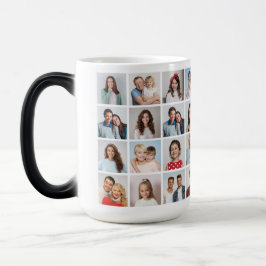 Caneca Mágica Crie Sua Própria Colagem de 32 Fotos