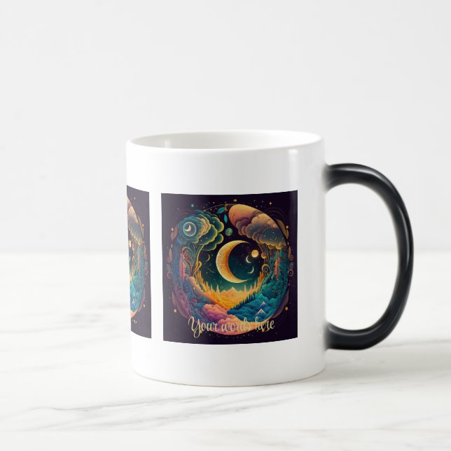 Caneca Mágica Crie sua própria floresta mística das luas do Cres (Direita)