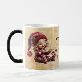 Caneca Mágica Crie Sua Própria História de Gnome de Natal Vintag