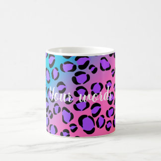 Caneca Mágica Crie sua própria impressão colorida do Leopard
