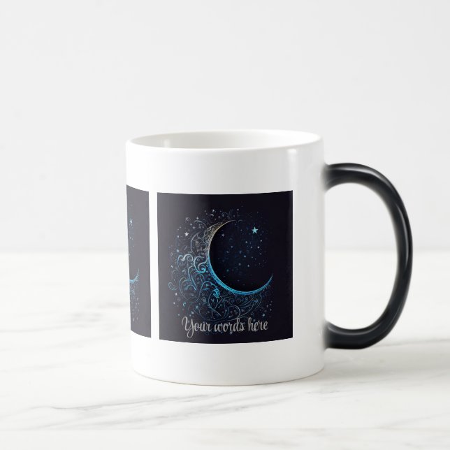 Caneca Mágica Crie sua própria lua azul e Dourada (Direita)