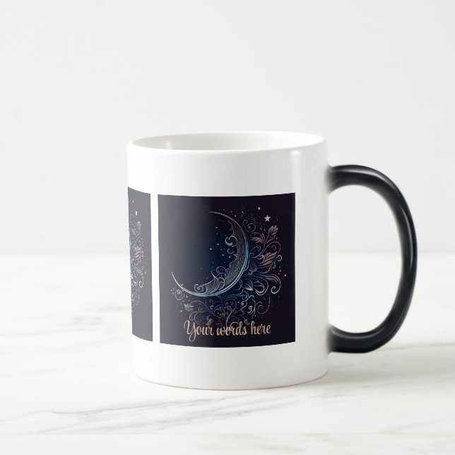 Caneca Mágica Crie sua própria lua de prata mística (Direita)