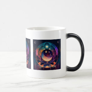 Caneca Mágica Crie sua própria Lua Mística do Crescente Arco-Íri