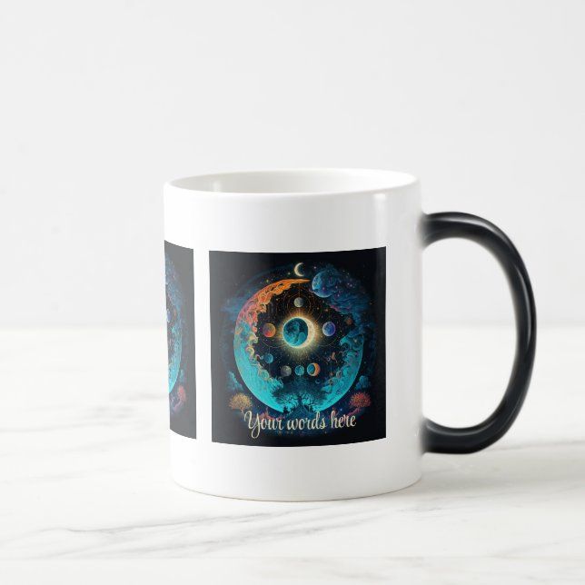 Caneca Mágica Crie sua própria Mística Floresta Azul Mística (Direita)