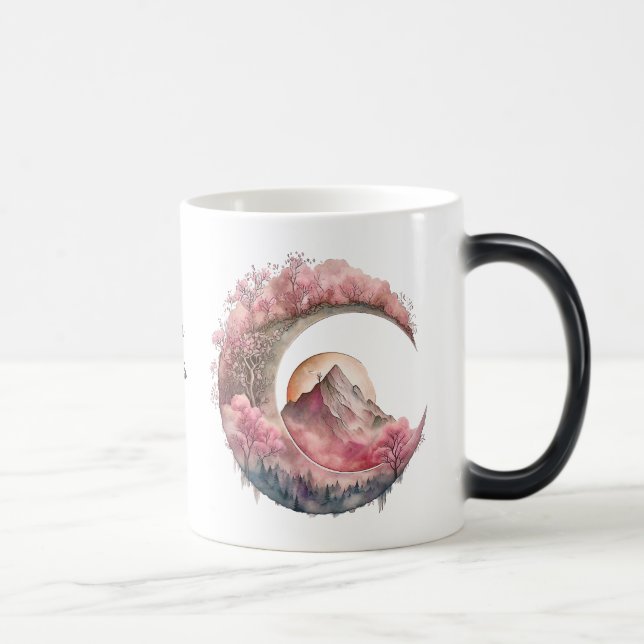 Caneca Mágica Crie sua própria paisagem de lua de flores de cere (Direita)