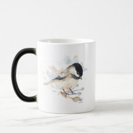 Caneca Mágica Crote Chickadee Watercolor