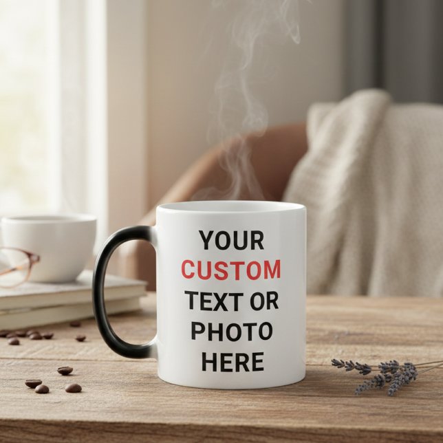 Caneca Mágica Custom Mug | Add Text, Photo, Logo or Design Here  (Criador carregado)
