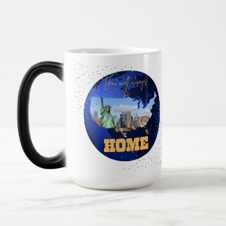 Caneca Mágica Custom Photo Country Map You Will Always Be Home M