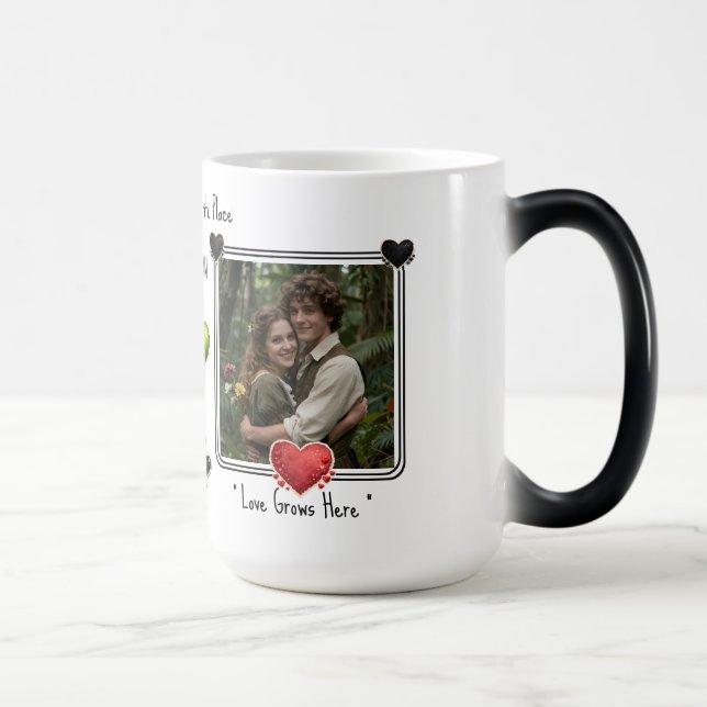 Caneca Mágica Custom Photo Valentines Coffee Mugs Online Dating (Direita)
