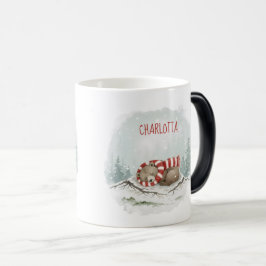 Caneca Mágica Custom Winter Bear Mug – Sleeping Animal Design
