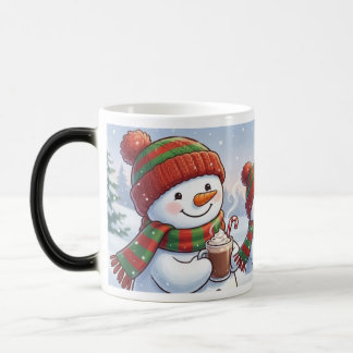 Caneca Mágica Cute Christmas Snowman Coffee Mug Winter HolidaMug