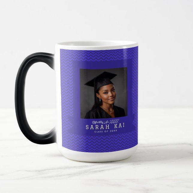 Caneca Mágica Cute Geometric Pattern Gift For Her Grad (Esquerda)