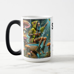 Caneca Mágica cyberpunk girl on cogroom
