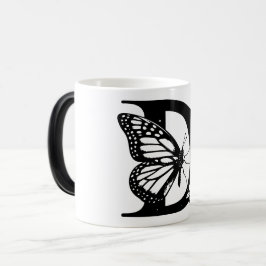 Caneca Mágica D Alphabet black butterfly