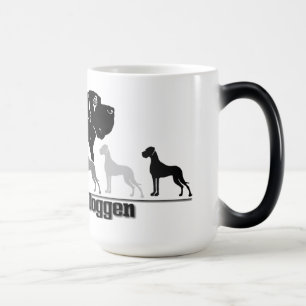 Caneca Mágica Dane Preto Branco