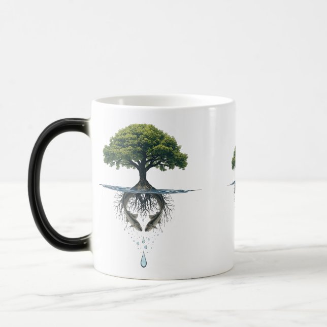 Caneca Mágica de Amor Incondicional com Mudança de (Esquerda)