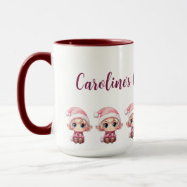 Caneca Mágica de Elf Xmas para Menina Personalizada