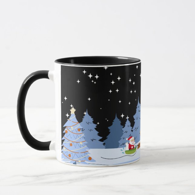 Caneca Mágica de Natal ao Luar (Esquerda)