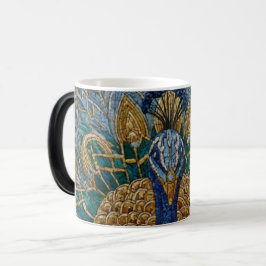 Caneca mágica de Zellige de Pavão Marroquino