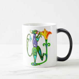 Caneca Mágica Deco De Arte Egípcio Com Uma Lata De Flor De Lotus
