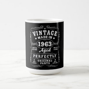 Caneca Mágica Decorações engraçadas de 60º aniversário vintage