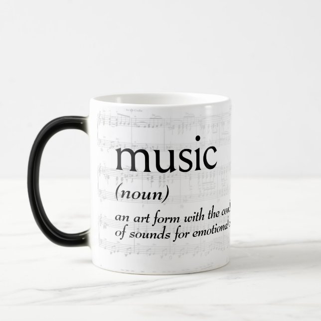 Caneca Mágica Definição De Dicionário Para MÚSICA (Esquerda)
