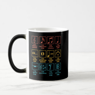Caneca Mágica Definição de Símbolo de Notas Musicais