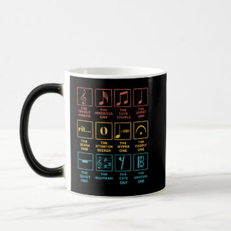 Caneca Mágica Definição de Símbolo de Notas Musicais