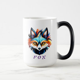 Caneca Mágica Der Bunte Fuchs - Kopf Portrait