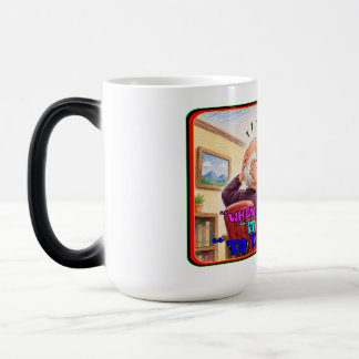 Caneca Mágica Desenho engraçado de pânico de aperto de baixa do