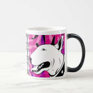 Caneca Mágica Design artístico da raça do cão de bull terrier