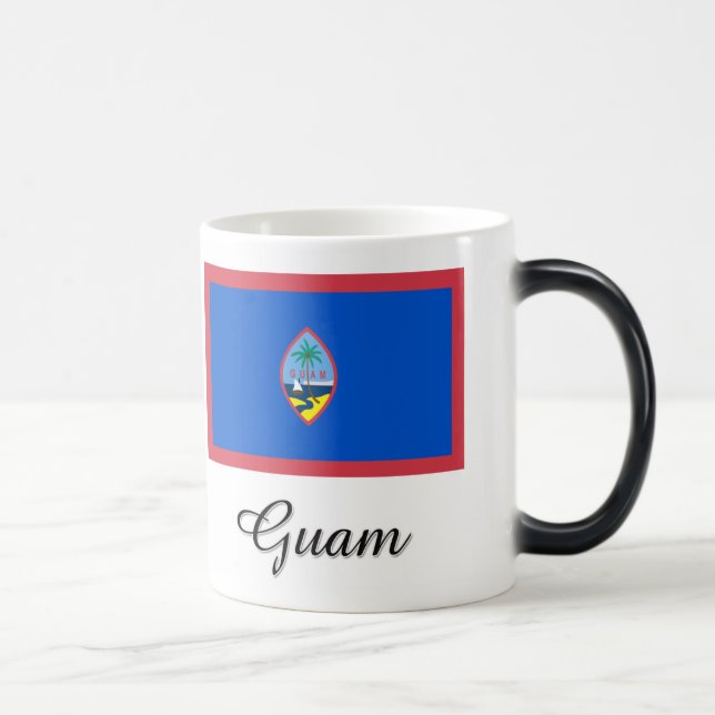 Caneca Mágica Design da bandeira de Guam (Direita)