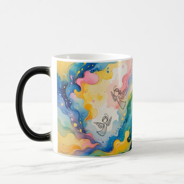 Caneca Mágica design de anjos  (Esquerda)