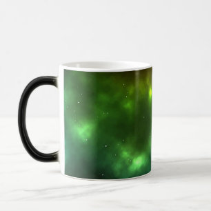 Caneca Mágica Design de Constelações do Espaço Cósmico Abstrato