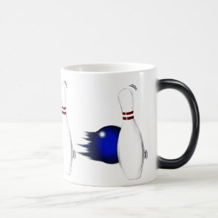Caneca Mágica Design de esportes de dez ou cinco pinos e Boliche