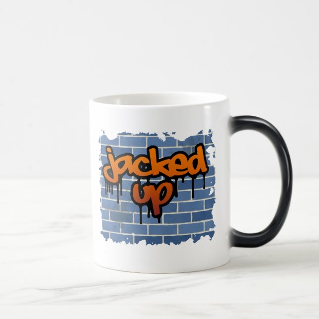 Caneca Mágica design de grafite aumentado (Direita)