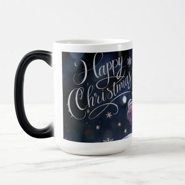 Caneca Mágica Design de Mug Feliz Natal Festivo (Esquerda)