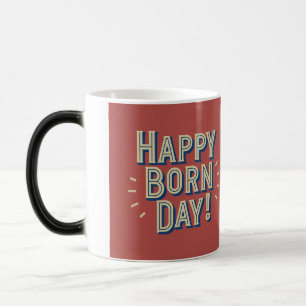 Caneca Mágica Design Feliz do Dia do Nascer