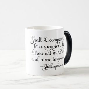 Caneca Mágica Devo comparar o dia de verão - Shakespeare