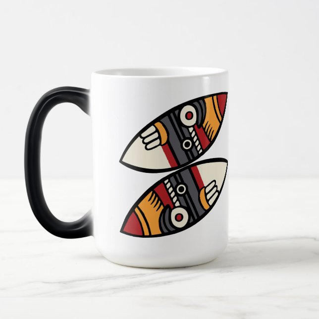 Caneca Mágica Dia 18 do Calendário Aztec - Tecpatl (Esquerda)