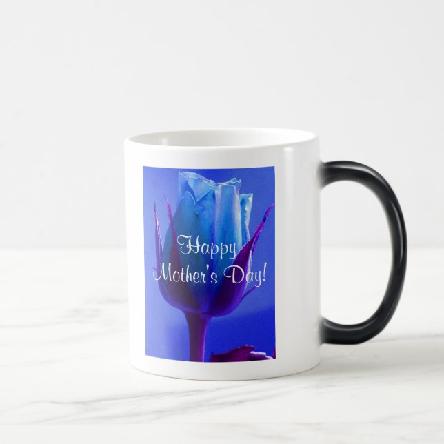 Caneca Mágica Dia de as mães azul Rosa IV (Direita)