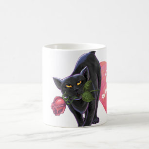 Caneca Mágica Dia de os namorados de Gato Negro
